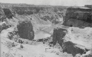Jižní Afrika: Open Workings, Kimberley (černobílá fotografie) od English Photographer