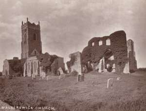 Southwold: Walberswick Church (černobílá fotografie) od English Photographer