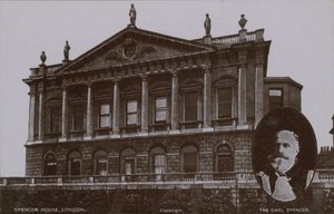 Spencer House, Londýn s (vložený) The Earl Spencer od English Photographer