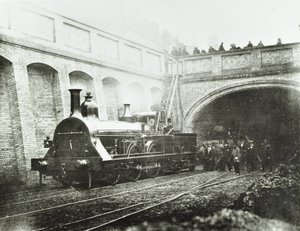 Stafford Street, experimentální lokomotiva, 1862 od English Photographer