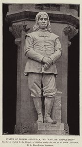 Socha Thomase Sydenhama, anglického Hippokrata od English Photographer