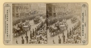 Stereoskopický tisk diamantového jubilea královny Viktorie, 28. června 1897 od English Photographer
