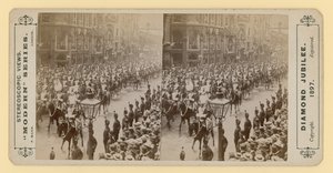 Stereoskopický tisk diamantového jubilea královny Viktorie, 28. června 1897 od English Photographer