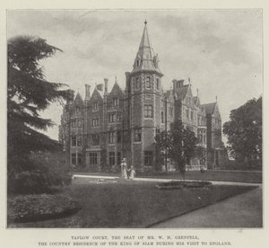 Taplow Court, sídlo pana W. H. Grenfella, venkovské sídlo krále Siamu během jeho návštěvy Anglie od English Photographer