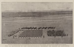 1. prapor Leicestershire Regiment na přehlídce v Ladysmith od English Photographer