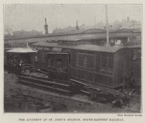 Nehoda na nádraží St Johns, South-Eastern Railway od English Photographer