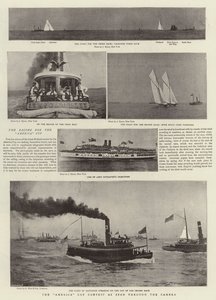 Soutěž America Cup viděná prostřednictvím kamery