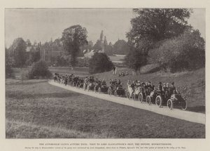 Podzimní prohlídka automobilových klubů, návštěva sídla lorda Llangattockse, Hendre, Monmouthshire od English Photographer