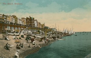 Pláž, Brighton. Pohlednice odeslána v roce 1913. od English Photographer