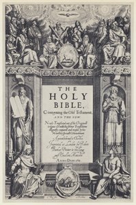 Bible, R Barker 1611 (černobílá fotografie) od English Photographer