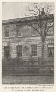 Rodiště Roberta Louise Stevensona, 8, Howard Place, Edinburgh od English Photographer