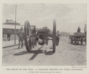 The Brunt of the Fray, poškozená britská zbraň od Ladysmith od English Photographer