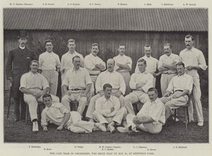 Cape Team of Cricketers, kteří začínají hrát 21. května v Sheffield Parku od English Photographer