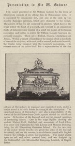 Rakev darovaná siru Williamu Gatacreovi městem Shrewsbury od English Photographer