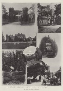 Hrad a vesnice Hawarden od English Photographer