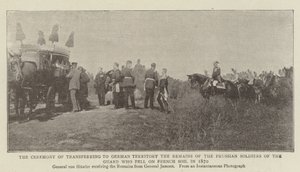 Obřad přenesení ostatků pruských vojáků gardy, kteří padli na francouzské půdě v roce 1870, na německé území od English Photographer