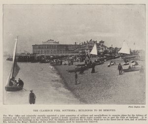 Clarence Pier, Southsea, Budovy k odstranění, 2. května 1896 od English Photographer
