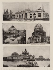 Coming Worlds Fair v Chicagu, hlavní budovy nyní ve výstavbě