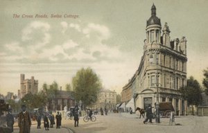 The Cross Roads, Swiss Cottage, Londýn (barevné foto) od English Photographer