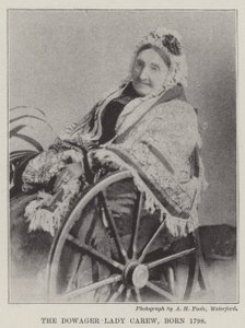 Vdova Lady Carew se narodila v roce 1798 od English Photographer