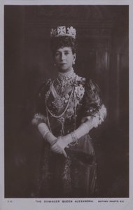 Královna vdova Alexandra (černobílá fotografie) od English Photographer