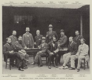 Dreyfusův proces, někteří tiskoví korespondenti a umělci v Rennes od English Photographer