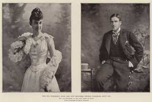 Duc dOrleans, narozen 1869, a princezna Helene dOrleans, narozen 1871, syn a dcera pozdního hraběte de Paris od English Photographer
