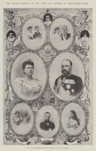 Vévoda a vévodkyně ze Saxe-Coburg-Gotha se svými dětmi a vnoučaty od English Photographer