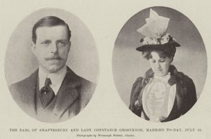 Hrabě z Shaftesbury a lady Constance Grosvenor, manželé Dnes, 15. července od English Photographer