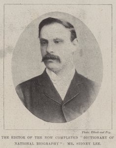 Redaktor Now Completed Dictionary of National Biography, pan Sidney Lee od English Photographer