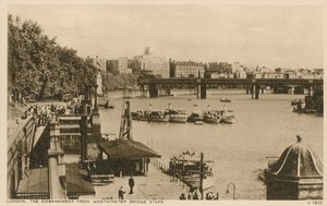 Nábřeží Od Westminster Bridge Steps, Londýn od English Photographer