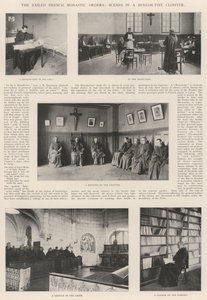 Francouzské mnišské řády v exilu, scény v benediktinském klášteře