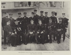 Expedice proti povstalcům ze Sierry Leone, důstojníci HMS Fox od English Photographer