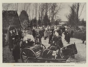 Pohřeb prince Jindřicha z Battenbergu, 5. února 1896, příjezd těla do kostela Whippingham od English Photographer
