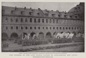 Pohřeb zesnulého prince Alfreda Saxe-Coburg a Gotha od English Photographer