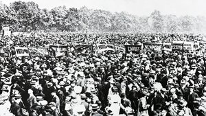 Velká demonstrace pro ženy v Hyde Parku, neděle 12. června 1908 od English Photographer
