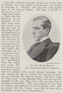 Ctihodný Hubert Howard, korespondent Times, zabit v Omdurmanu od English Photographer