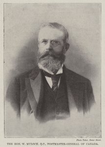 Ctihodný W Mulock, QC, generální poštmistr Kanady od English Photographer