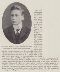 Ctihodný William John Lydston Poulett, nejstarší syn zesnulého třetího manželství hraběte Poulettse od English Photographer