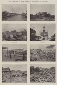 Hurikán v Texasu, Scény devastace v Galvestonu od English Photographer