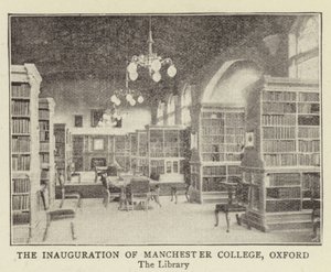 Inaugurace Manchester College v Oxfordu od English Photographer