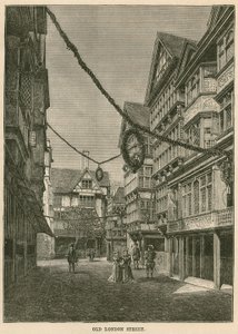 Mezinárodní výstava zdraví v South Kensington: All-Hallows Stained and Butchers Row od English Photographer