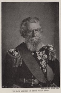 Zesnulý admirál Sir Lewis Tobias Jones od English Photographer
