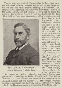 Zesnulý doktor J Hopkinson od English Photographer