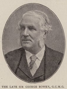 Zesnulý sir George Bowen, GCMG od English Photographer