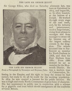 Zesnulý sir George Elliot od English Photographer