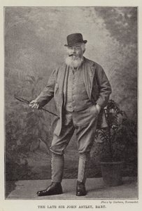 Zesnulý sir John Astley, Baronet od English Photographer