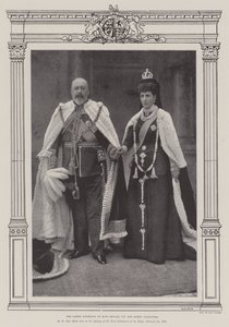 Nejnovější portrét krále Edwarda VII a královny Alexandry