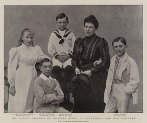 Nejnovější portrét princezny Jindřicha z Battenbergu a jejích dětí od English Photographer