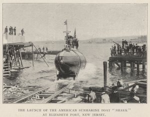 Vypuštění americké ponorky Shark v Elizabeth Port, New Jersey od English Photographer